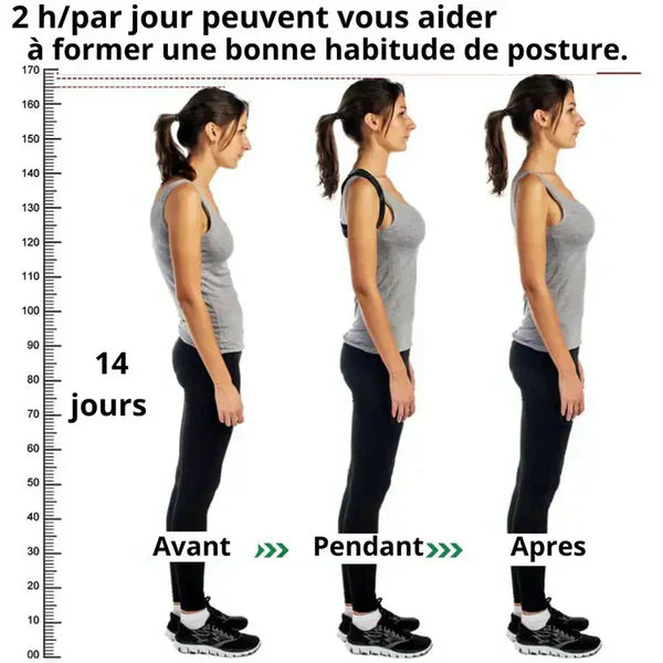 Correcteur de Posture - Soulagez votre dos dès les premiers jours.