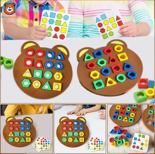 Jeu d'Association de Formes Montessori