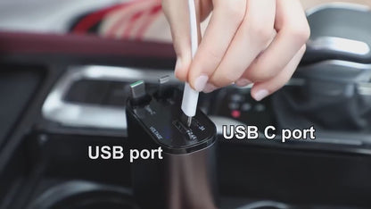 Chargeur de voiture rétractable 4 en 1 – 120W